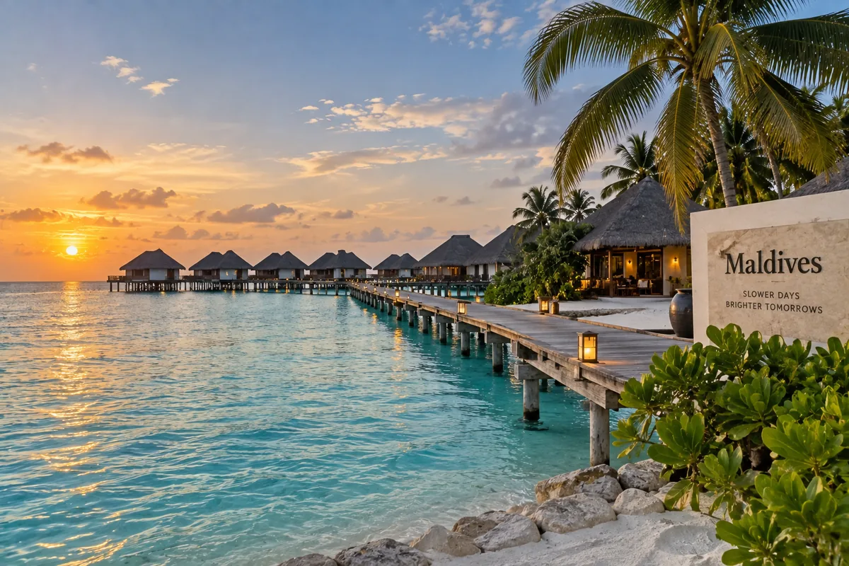 Maldives water villas